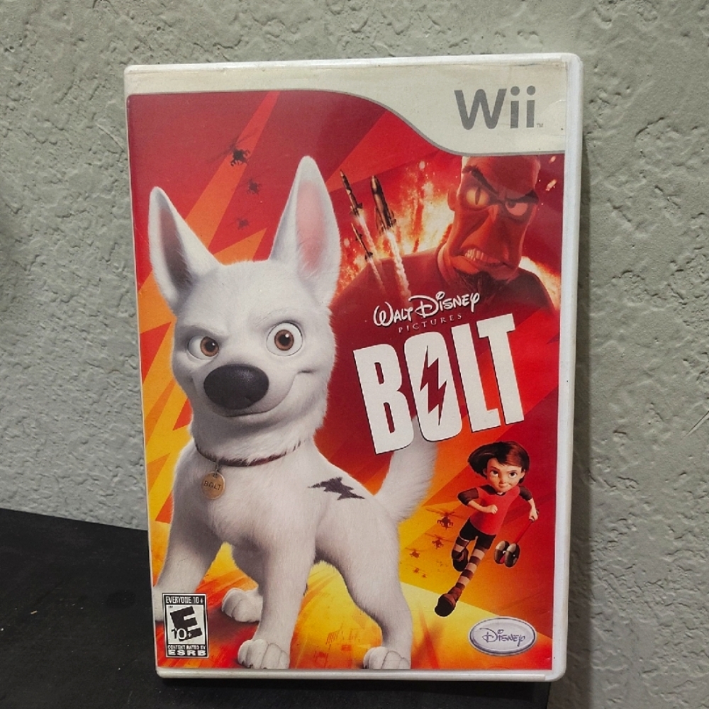 Wii Disney Bolt Video Game - Red Cover